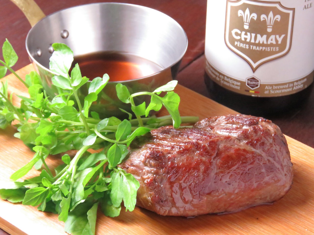 九州産 黒毛和牛 ランプ肉のステーキ